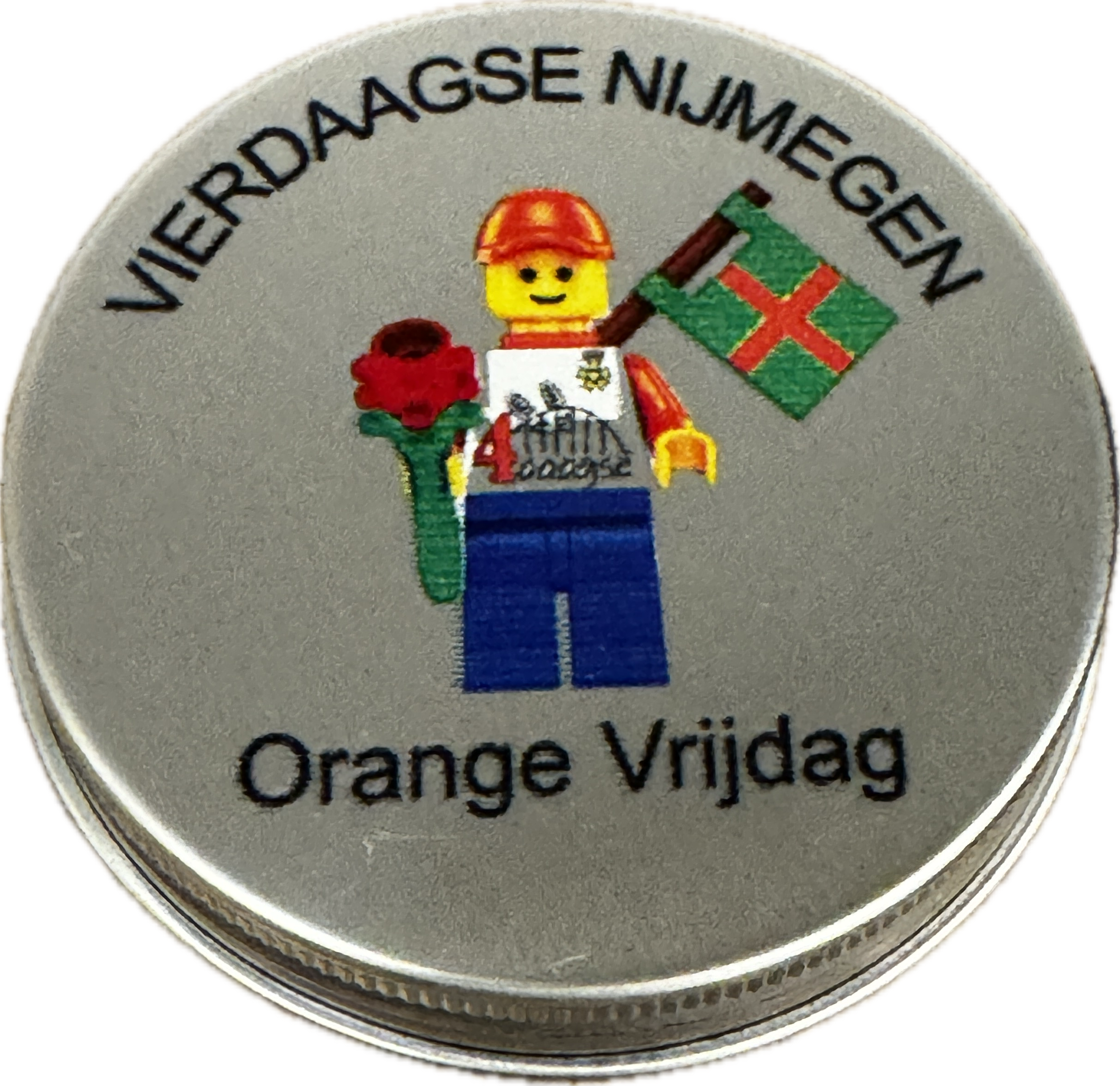 4Daagse poppetje oranje vrijdag editie in kadoblikje