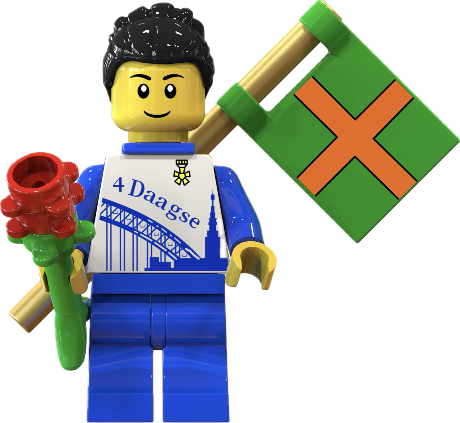 4Daagse poppetje blauwe dinsdag editie